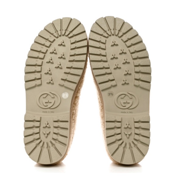 Gucci • Elsa 5 Interlocking G Sherpa Clog Slipper NWT New in Box Size 38 - Picture 12 of 16